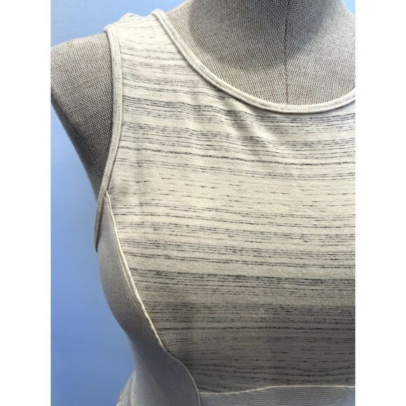Tart Sleeveless Jersey Knit Dress in Ivory/Gray Size S - Picture 2 of 4